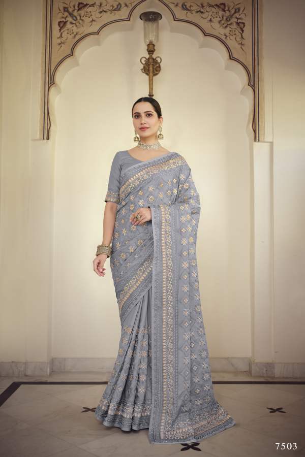 Arya Swarna 2 Party Wear Georgette Wedding Wear Heavy Latest Designer Saree Collection